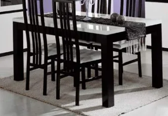 Rilland Eettafel Zwart Wit